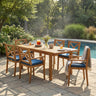 7 Pieces Acacia Wood Outdoor Dining Set