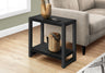 Accent Side Table, Narrow, Small, 2 Tier, Contemporary and Modern
