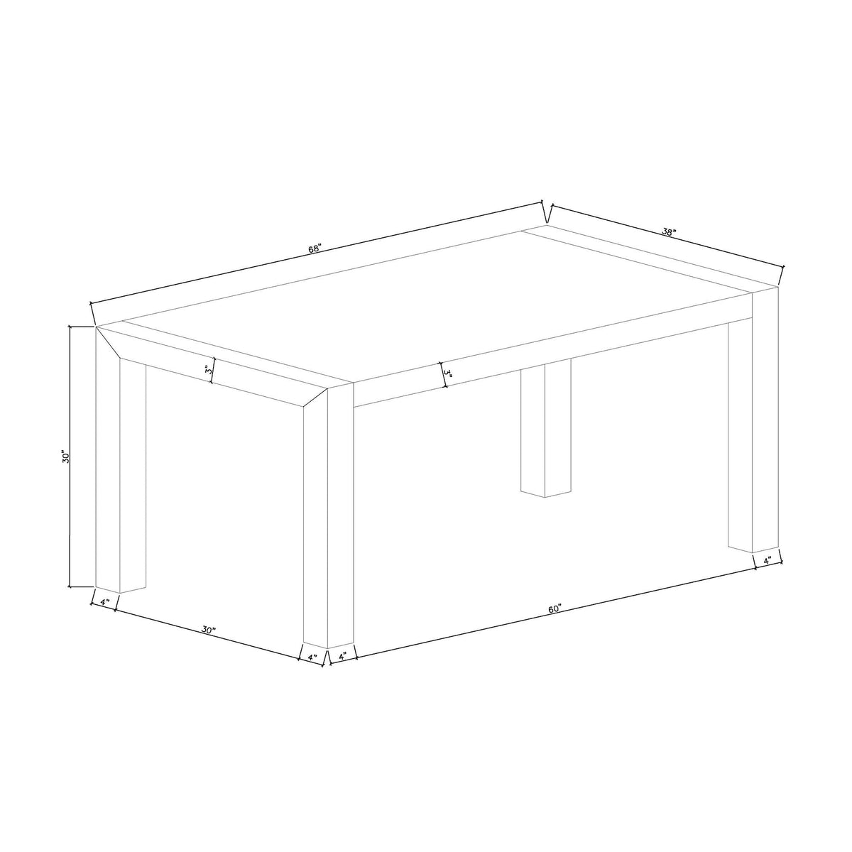 Dahiris - Dining Table - Black
