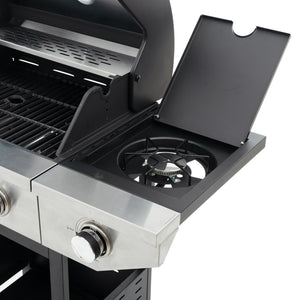 GigaTech 3 Burner Stainless Steel Propane Grill with Side Burner
