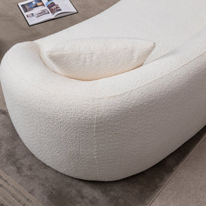 Minimalist Curved Sofa, 3 Seater