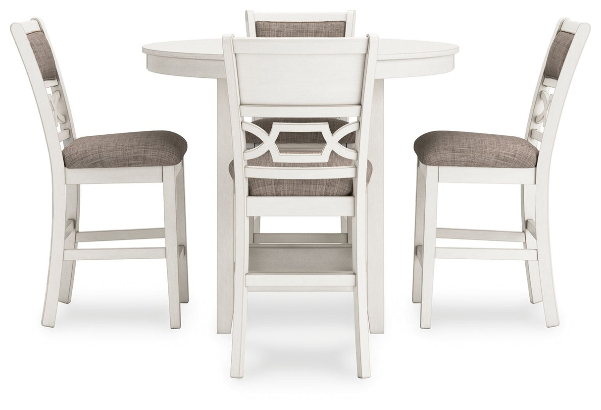Erinberg - Dining Room Counter Table Set (Set of 5) - Antique White