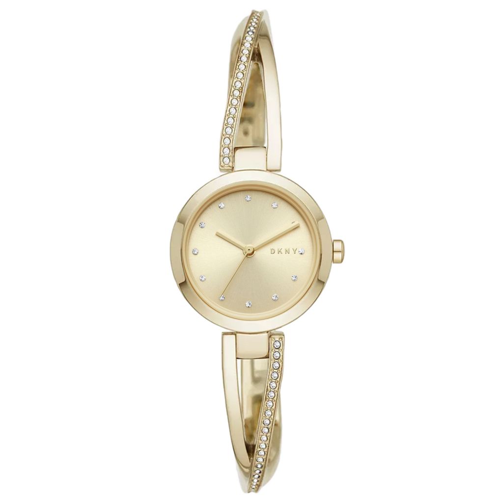 DKNY Women's Crosswalk Quartz Crystal Accented Bracelet Watch