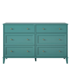Monticello - 6 Drawer Dresser - Green
