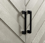 Chevron 4-Door Sideboard Cabinet