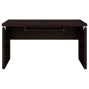Skylar L-Shape Desk with Mobile File Cabinet Cappuccino