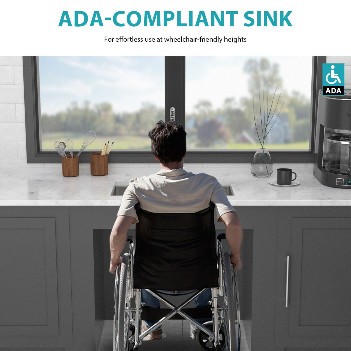 Undermount Sink, Low Depth Single Bowl