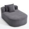 Oversized Chaise Lounge Sofa Bed With Deep Seat And Soft Pillows