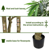 7FT Artificial willow Tree, Indoor Faux slik Greenery Plant for Home, Apartment, or Office Decoration, 1pc/set