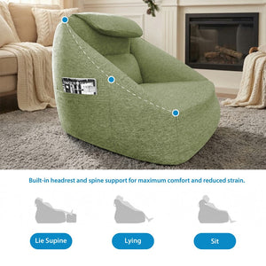 Cloud Ergonomic Couch in Olive