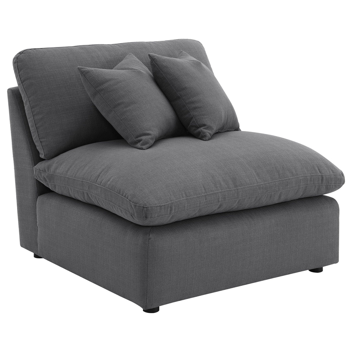 Hobson 5-piece Upholstered Modular Sectional Sofa Charcoal