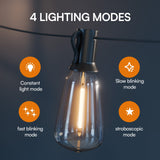 100FT Solar String Lights Outdoor – Waterproof LED Globe Lights for Patio & Garden