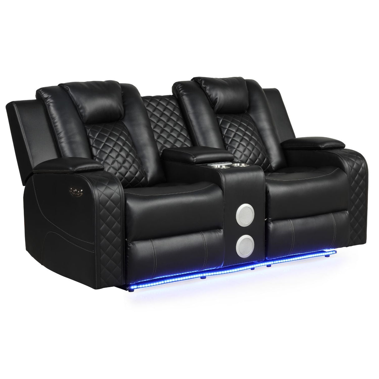 Benz - Power Recliner Set With LED Lighting And USB Charging