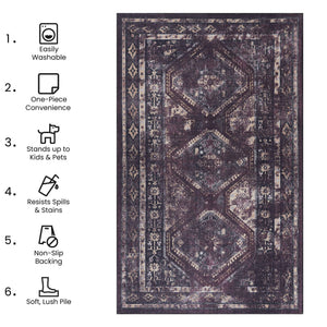Maval - Trendy Area Rug, Washable