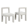 Dining Chairs With Square Open Back (Set of 2)