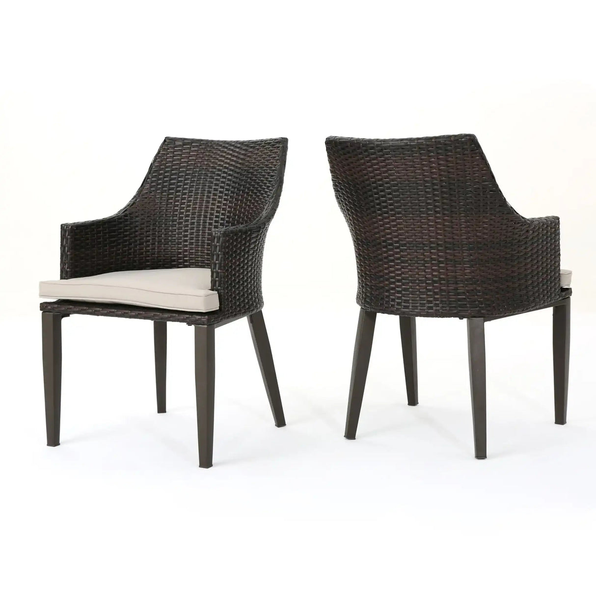 Hillhurst Outdoor Chair Set of 2 with Comfortable Weather Resistant Cushions