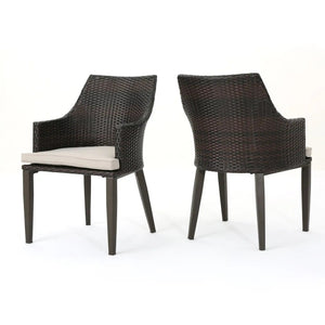 Hillhurst Outdoor Chair Set of 2 with Comfortable Weather Resistant Cushions