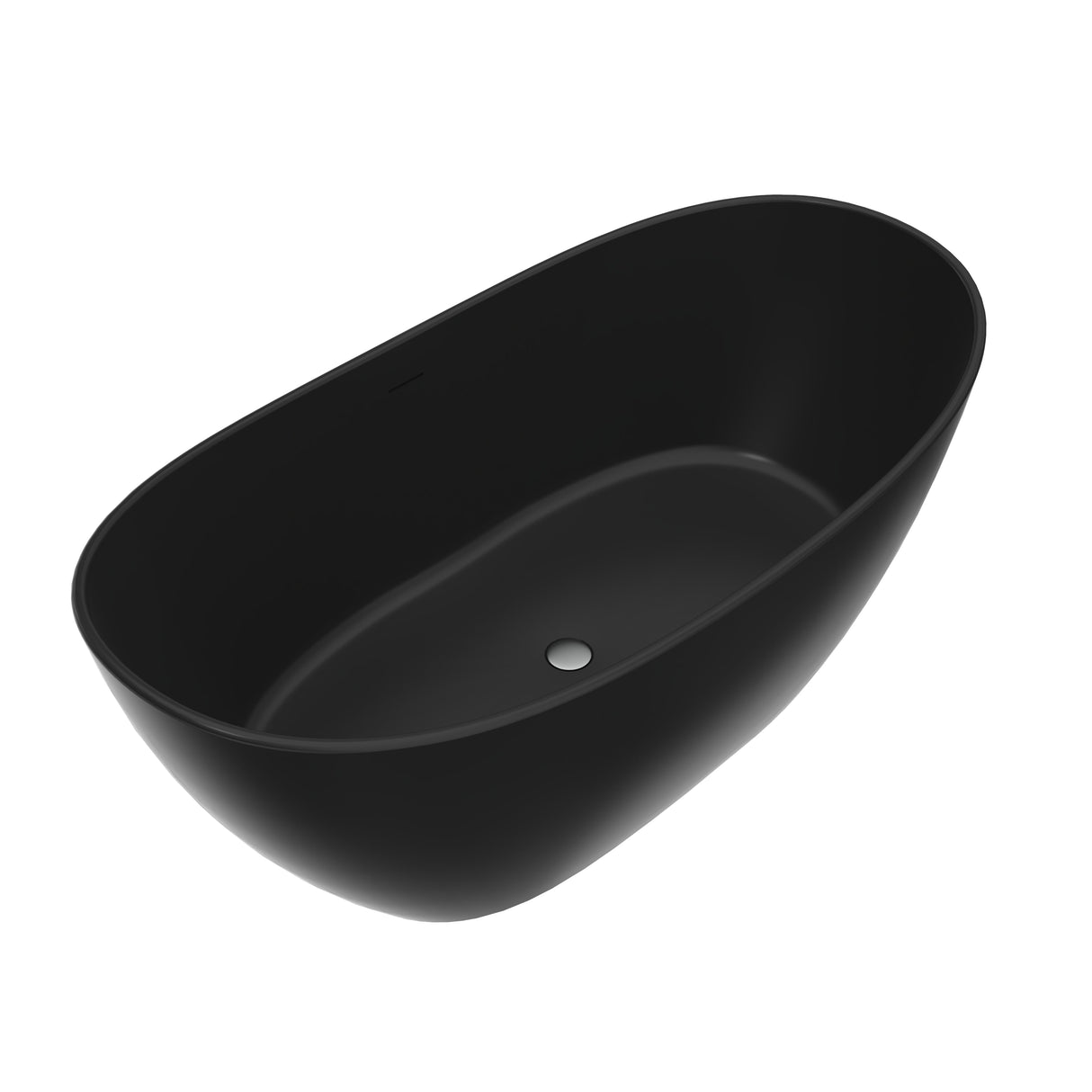 65 Inch Artificial Stone Solid Surface Freestanding Bathroom Bathtub