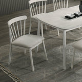 Modern Spindle Back Dining Chairs, Set of 2