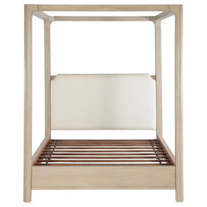 Solano 85-inch Eastern King Canopy Bed Weathered Mango