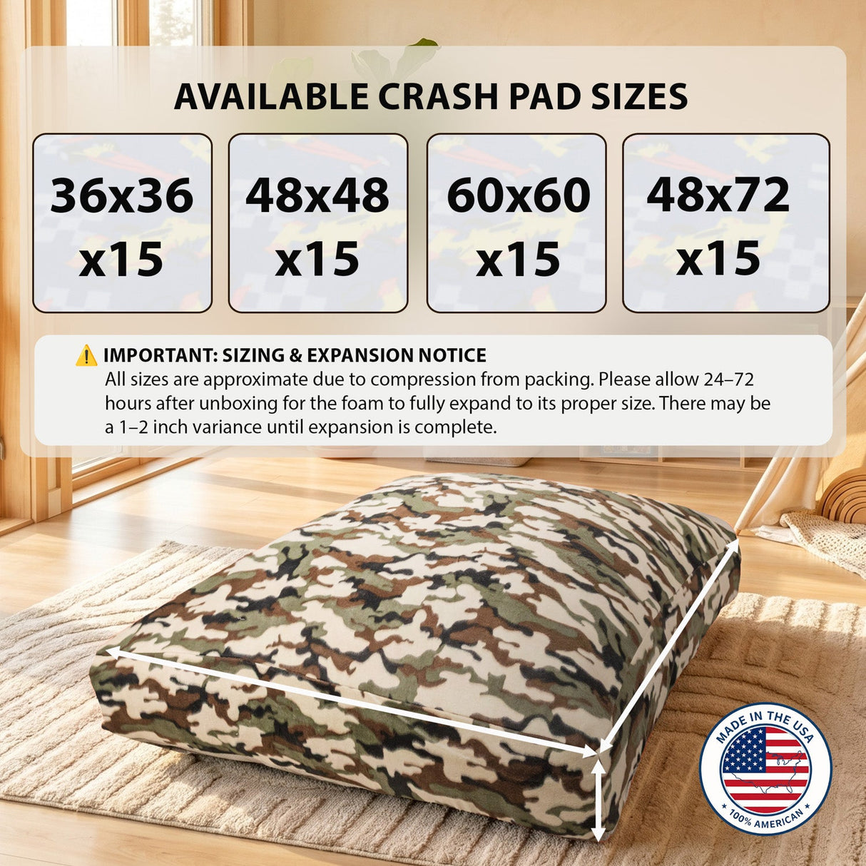Sensory Crash Pad for Kids & Adults