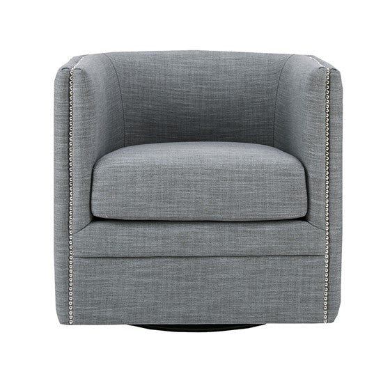 Capstone Button Tufted Swivel Club Chair