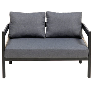 U_Style Multi-Person Outdoor Iron Sofa Set with Table