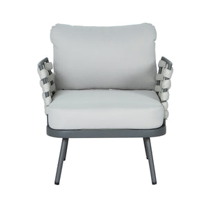 Mariano Steel 4-Pieces Conversation Set