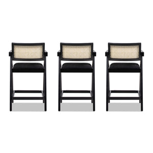 25.5" The Milano Ascensore™ Bar Stools — Set of Three