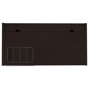 Maxim - 2 Drawer Computer Desk With Lift Top Storage And Power Outlet - Cappuccino