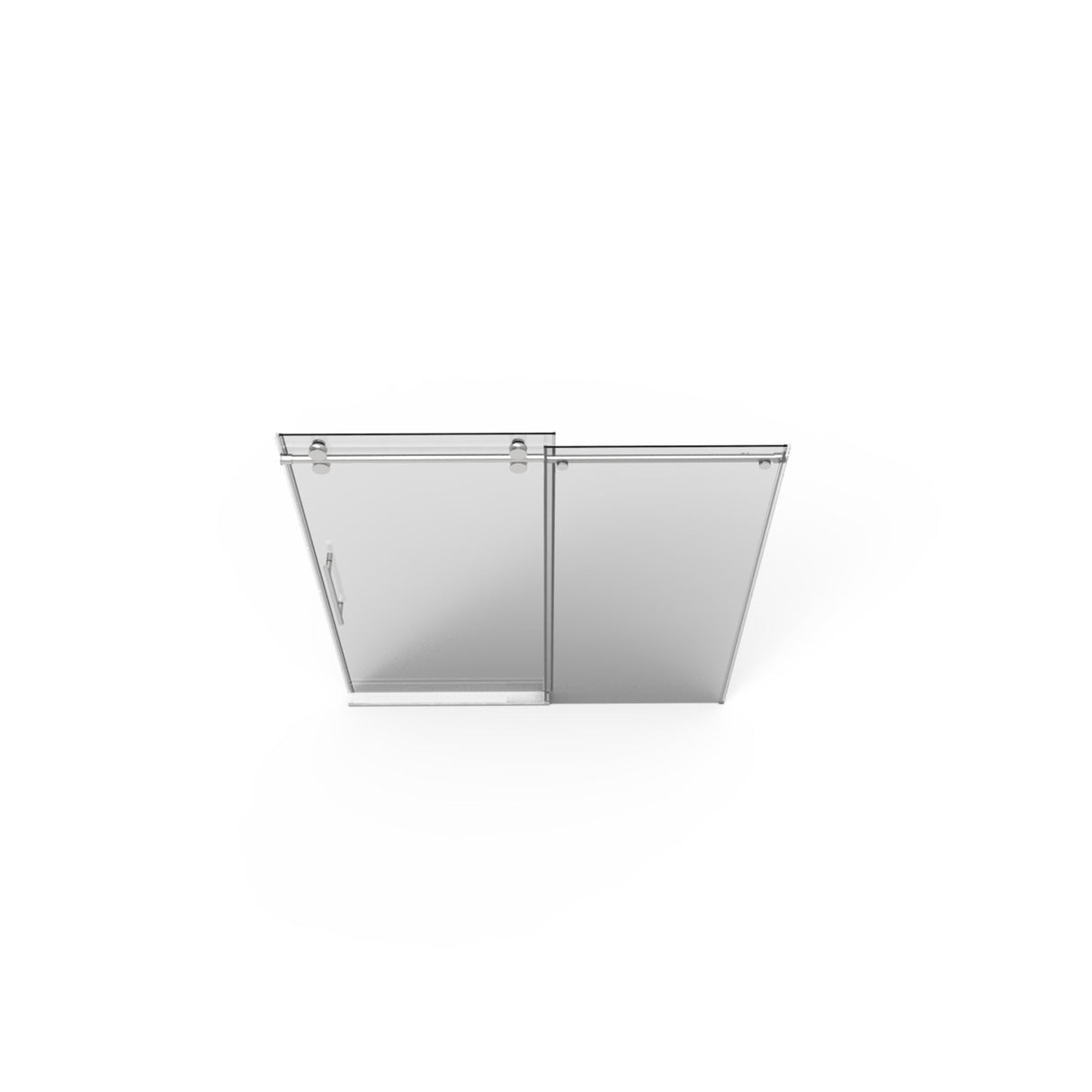 56"-60"W x 76"H Frameless Shower Door