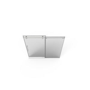 56"-60"W x 76"H Frameless Shower Door
