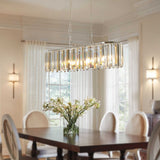 Modern Oval Crystal Ceiling Chandelier