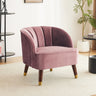 Upholstered Barrel Accent Chair