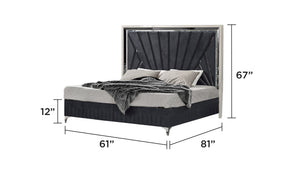Lavita Modern & Contemporary Style 4 Pc Queen Upholstered Bedroom Set