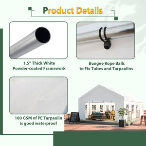 16x32 FT Party Tent with Removable Sidewalls