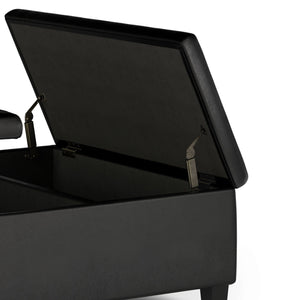 Ellis - Coffee Table Storage Ottoman Contemporary Design