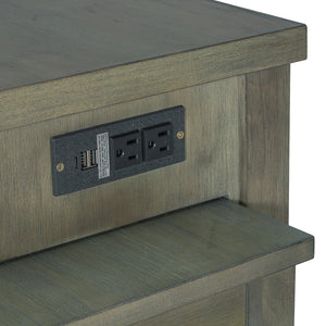 TREXM Extendable Kitchen Island with Storage