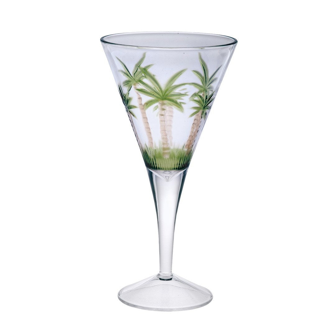 Unbreakable Palm Tree Wine Glasses – Set of 4