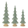 Glittered pine tree (set of 3)