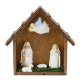Holiday nativity scene display 10"l