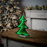 Green pine tree ekkolight 11.75"h