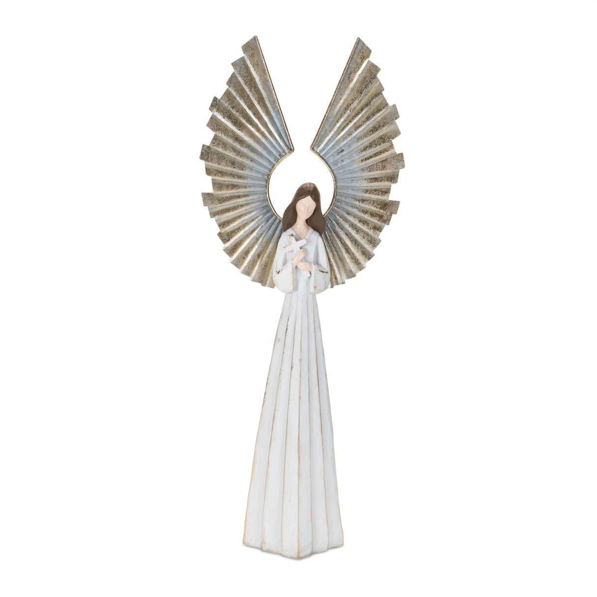 Holiday angel statue 24.5"h