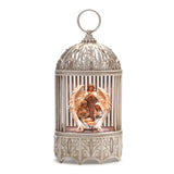 Led nativity scene snow globe 11"h