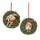 Playful-cat-and-dog-in-pine-wreath-ornament-(set-of-4)-Christmas-Ornaments