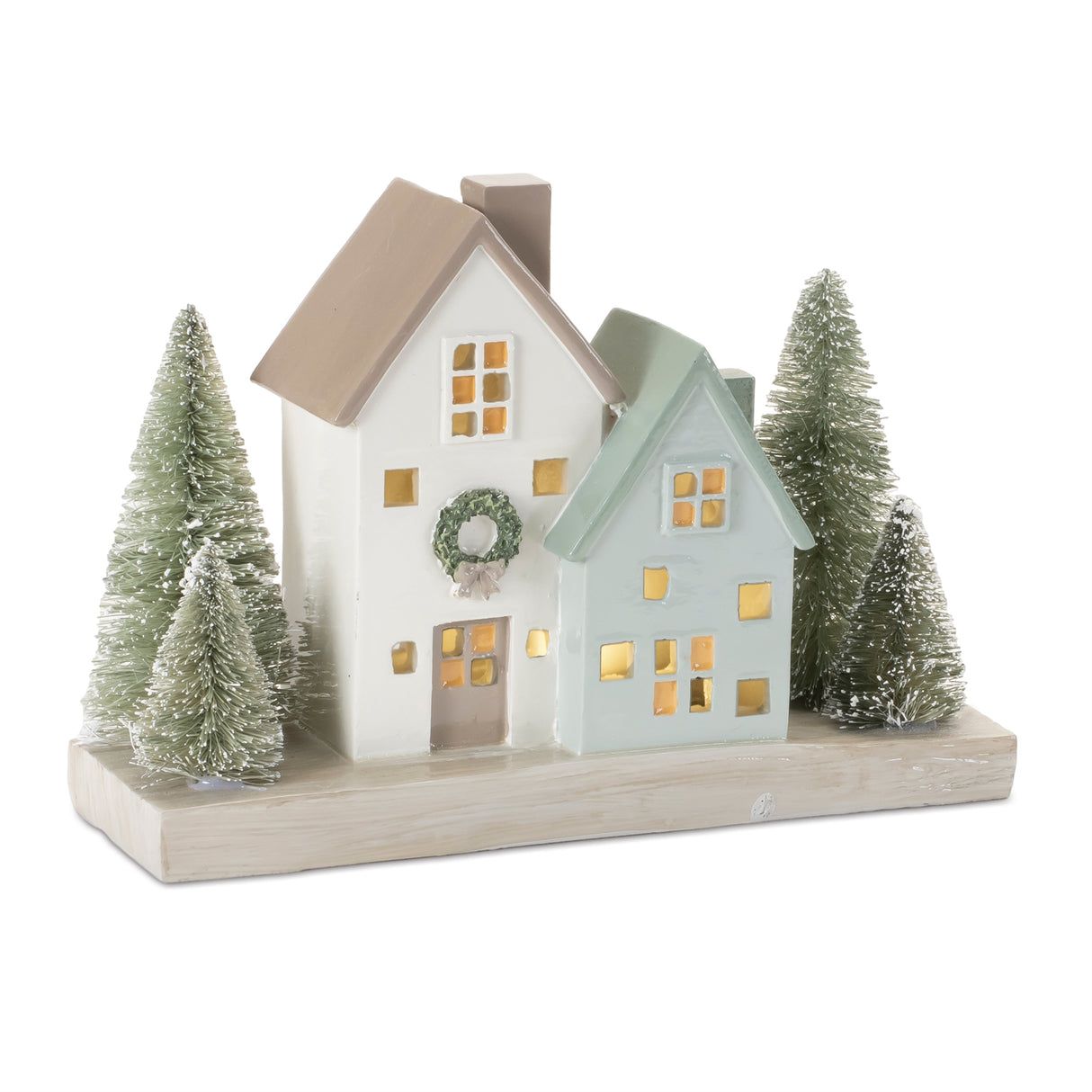 Led winter village 8"l