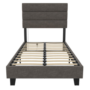Paloma Twin Bed With Dual USB Port - Linen
