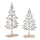 Metal-tree-with-wood-base-(set-of-2)-Decorative-Objects