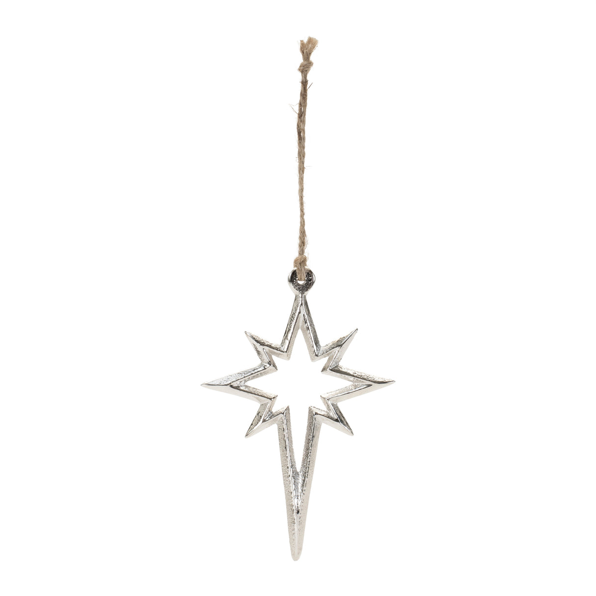 Metal star ornament (set of 12)