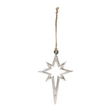 Metal star ornament (set of 12)